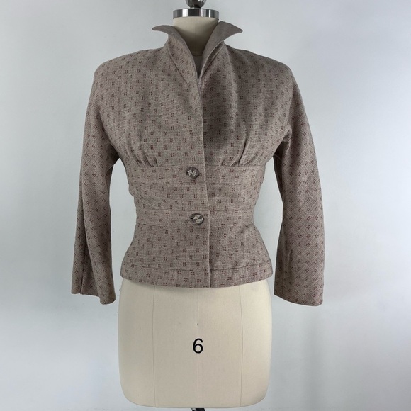 VINTAGE 40’s 50’s Retro Mod Wool Blazer Jacket by Marce Original - Picture 2 of 16